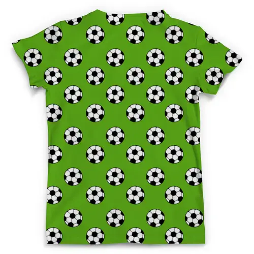 Заказать мужскую футболку в Москве. Футболка с полной запечаткой (мужская) Футбольные мячи от solntse - готовые дизайны и нанесение принтов.