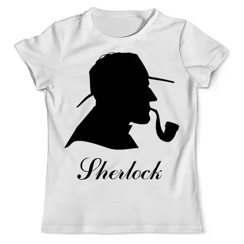 Заказать мужскую футболку в Москве. Футболка с полной запечаткой (мужская) Шерлок Холмс от Александр - готовые дизайны и нанесение принтов.