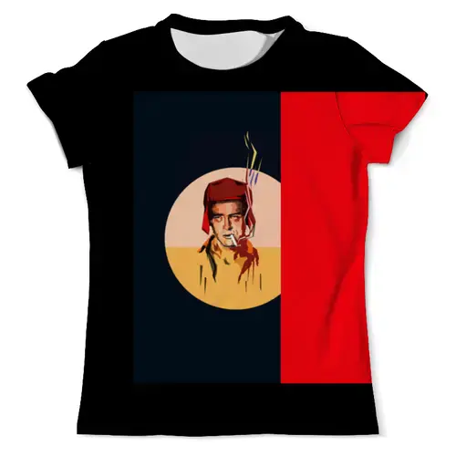 Заказать мужскую футболку в Москве. Футболка с полной запечаткой (мужская) Rebel от James Dean - готовые дизайны и нанесение принтов.