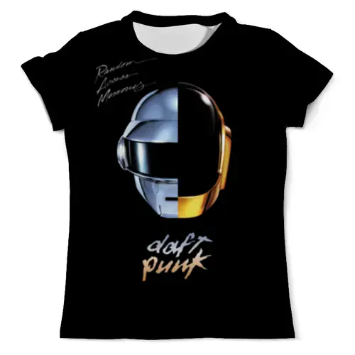 Заказать мужскую футболку в Москве. Футболка с полной запечаткой (мужская) Daft Punk от geekbox - готовые дизайны и нанесение принтов.