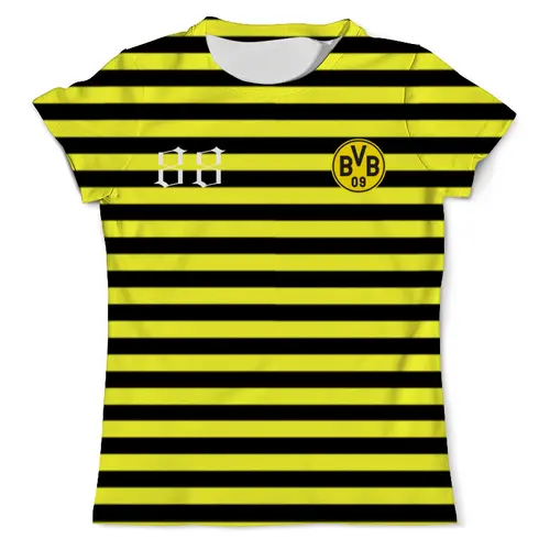 Заказать мужскую футболку в Москве. Футболка с полной запечаткой (мужская) BVB09 от TRUE HAPPINESS - готовые дизайны и нанесение принтов.