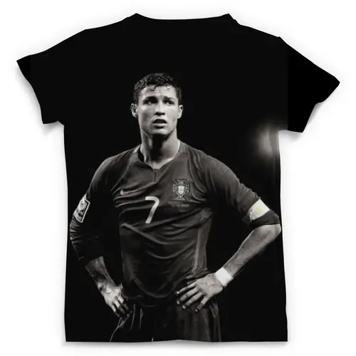 Заказать мужскую футболку в Москве. Футболка с полной запечаткой (мужская) CR7 Portugal от autostal@mail.ru - готовые дизайны и нанесение принтов.