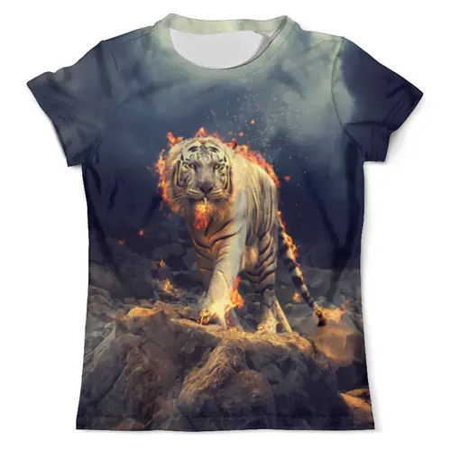 Заказать мужскую футболку в Москве. Футболка с полной запечаткой (мужская)  Tiger от DeFive  - готовые дизайны и нанесение принтов.