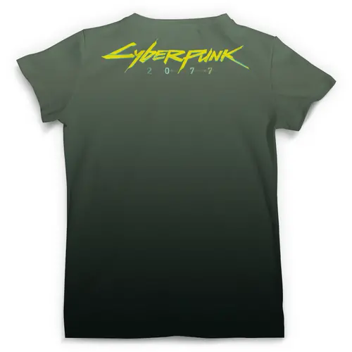 Заказать мужскую футболку в Москве. Футболка с полной запечаткой (мужская) Cyberpunk 2077 от T-shirt print  - готовые дизайны и нанесение принтов.