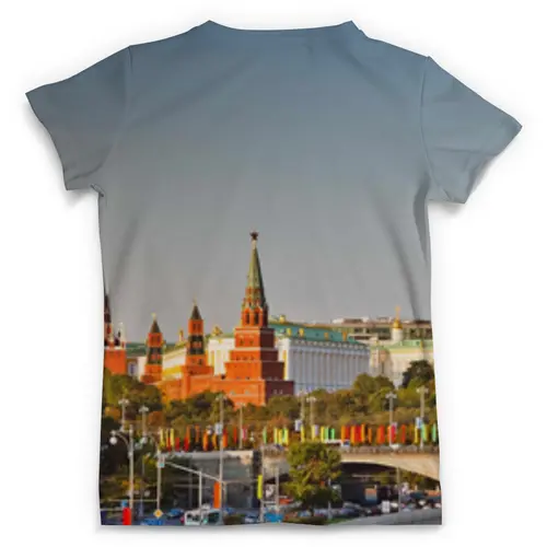 Заказать мужскую футболку в Москве. Футболка с полной запечаткой (мужская) Moscow от Fil6 - готовые дизайны и нанесение принтов.