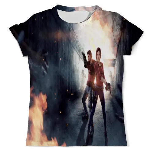 Заказать мужскую футболку в Москве. Футболка с полной запечаткой (мужская) Resident Evil от Alex - готовые дизайны и нанесение принтов.