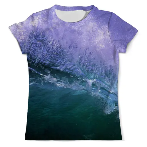 Заказать мужскую футболку в Москве. Футболка с полной запечаткой (мужская) Purple Ocean  от ksnkch - готовые дизайны и нанесение принтов.