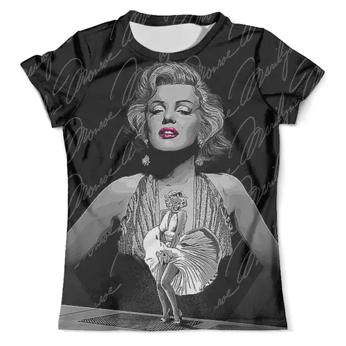 Заказать мужскую футболку в Москве. Футболка с полной запечаткой (мужская) Marilyn Monroe от balden - готовые дизайны и нанесение принтов.