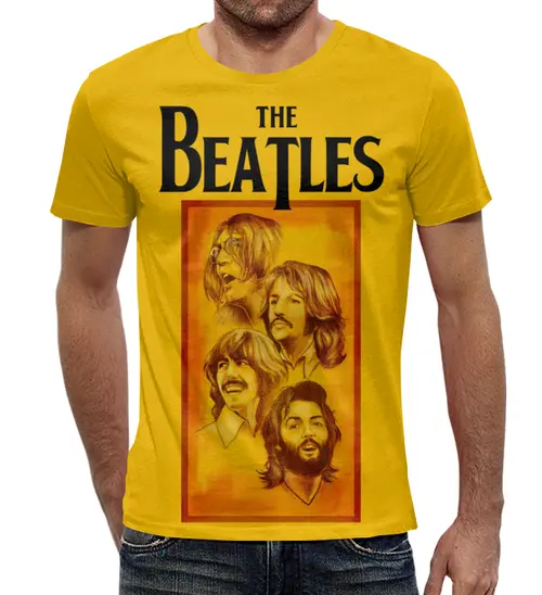 Заказать мужскую футболку в Москве. Футболка с полной запечаткой (мужская) The Beatles от Leichenwagen - готовые дизайны и нанесение принтов.