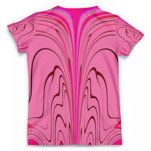 Заказать мужскую футболку в Москве. Футболка с полной запечаткой (мужская) Розовые волны от Alexey Evsyunin - готовые дизайны и нанесение принтов.