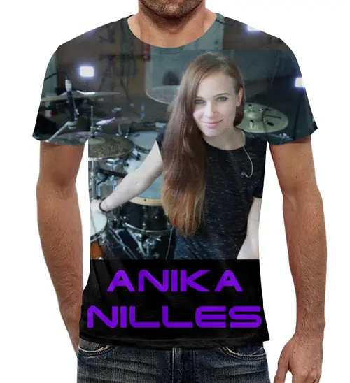 Заказать мужскую футболку в Москве. Футболка с полной запечаткой (мужская) Anika Nilles от Vladec11 - готовые дизайны и нанесение принтов.