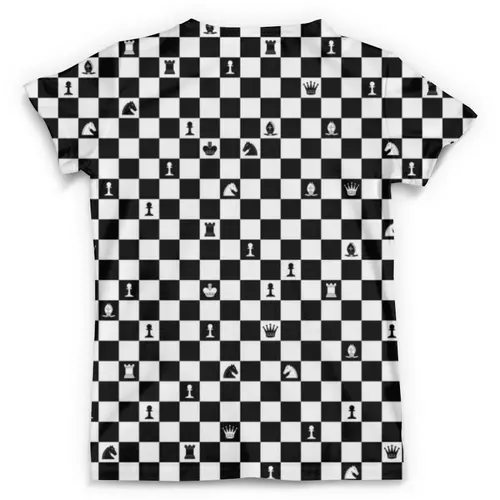 Заказать мужскую футболку в Москве. Футболка с полной запечаткой (мужская) Шахматы от Julia Sundukova - готовые дизайны и нанесение принтов.