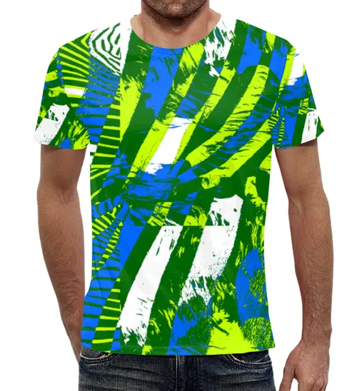 Заказать мужскую футболку в Москве. Футболка с полной запечаткой (мужская) Авторский стиль от mimiart  - готовые дизайны и нанесение принтов.