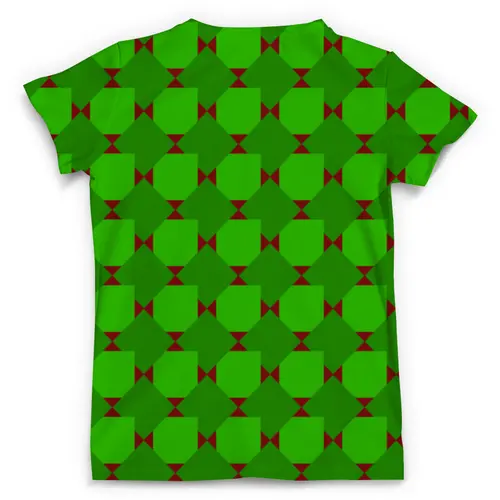 Заказать мужскую футболку в Москве. Футболка с полной запечаткой (мужская) Зеленые ромбы от THE_NISE  - готовые дизайны и нанесение принтов.