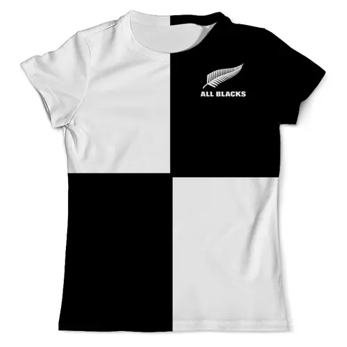 Заказать мужскую футболку в Москве. Футболка с полной запечаткой (мужская) All Blacks от rugby - готовые дизайны и нанесение принтов.
