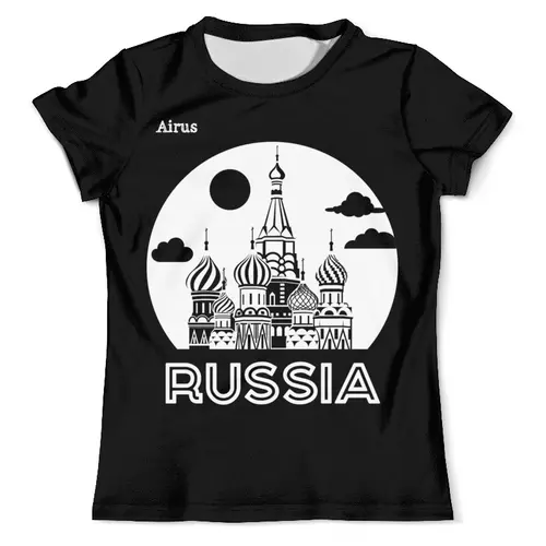 Заказать мужскую футболку в Москве. Футболка с полной запечаткой (мужская) Russia  от Airus  - готовые дизайны и нанесение принтов.