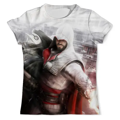 Заказать мужскую футболку в Москве. Футболка с полной запечаткой (мужская) Assassin’s Creed от aleks_say - готовые дизайны и нанесение принтов.