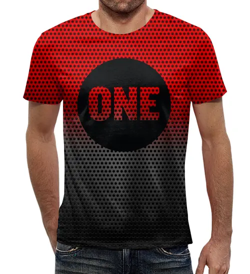 Заказать мужскую футболку в Москве. Футболка с полной запечаткой (мужская) Первый от THE_NISE  - готовые дизайны и нанесение принтов.
