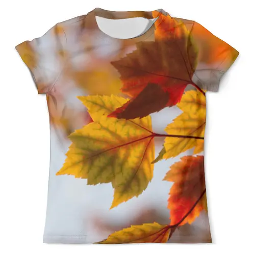 Заказать мужскую футболку в Москве. Футболка с полной запечаткой (мужская) Осень от FireFoxa - готовые дизайны и нанесение принтов.