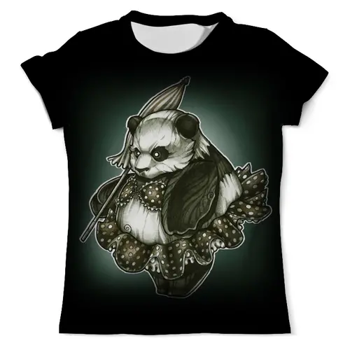 Заказать мужскую футболку в Москве. Футболка с полной запечаткой (мужская) Panda Girl от Leichenwagen - готовые дизайны и нанесение принтов.