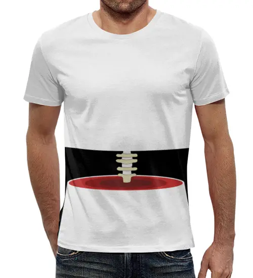 Заказать мужскую футболку в Москве. Футболка с полной запечаткой (мужская) КОСТЬ от CoolDesign - готовые дизайны и нанесение принтов.