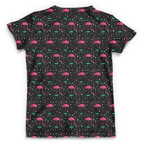 Заказать мужскую футболку в Москве. Футболка с полной запечаткой (мужская) Фламинго от trugift - готовые дизайны и нанесение принтов.