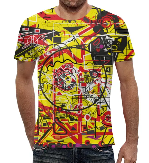 Заказать мужскую футболку в Москве. Футболка с полной запечаткой (мужская) Паутинка от Vadim Koval - готовые дизайны и нанесение принтов.