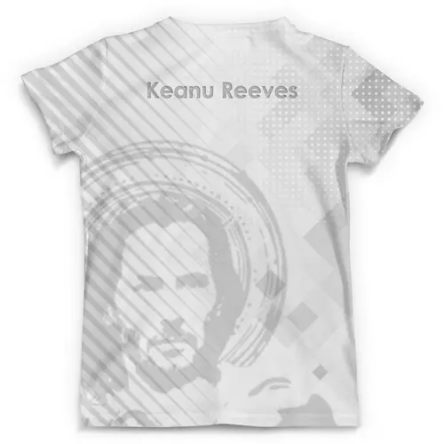 Заказать мужскую футболку в Москве. Футболка с полной запечаткой (мужская) Keanu Reeves Design от balden - готовые дизайны и нанесение принтов.