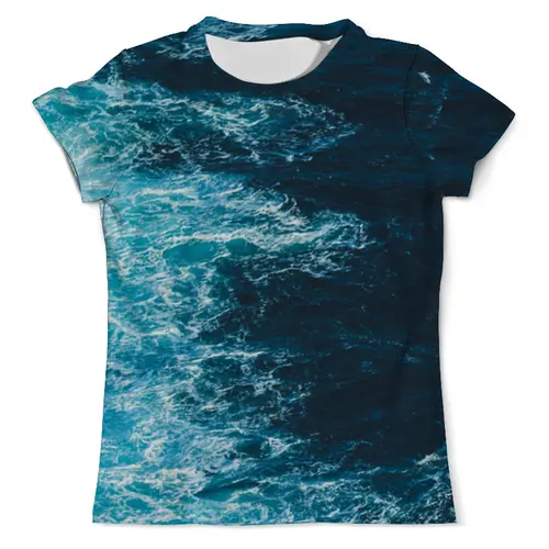 Заказать мужскую футболку в Москве. Футболка с полной запечаткой (мужская) Sea (море) от Илья Щеблецов - готовые дизайны и нанесение принтов.
