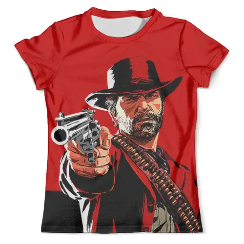 Заказать мужскую футболку в Москве. Футболка с полной запечаткой (мужская) Red Dead Redemption 2 от balden - готовые дизайны и нанесение принтов.