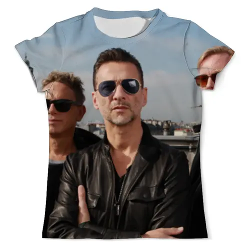 Заказать мужскую футболку в Москве. Футболка с полной запечаткой (мужская) Depeche Mode от Александр - готовые дизайны и нанесение принтов.
