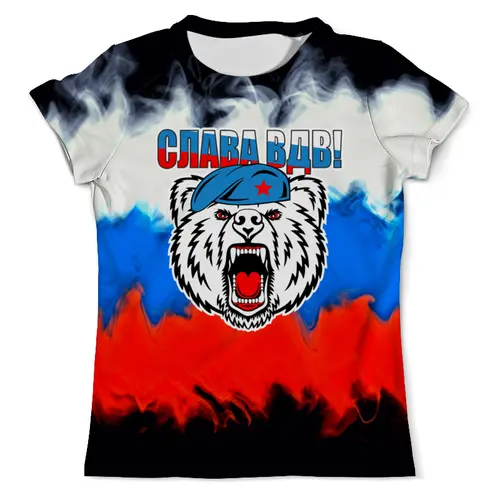 Заказать мужскую футболку в Москве. Футболка с полной запечаткой (мужская) Медведь от THE_NISE  - готовые дизайны и нанесение принтов.