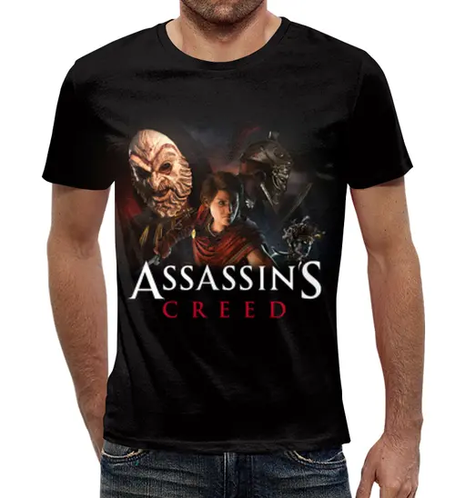 Заказать мужскую футболку в Москве. Футболка с полной запечаткой (мужская) Assassin’s Creed  от weeert - готовые дизайны и нанесение принтов.