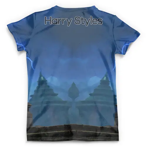 Заказать мужскую футболку в Москве. Футболка с полной запечаткой (мужская) Harry Styles  от T-shirt print  - готовые дизайны и нанесение принтов.