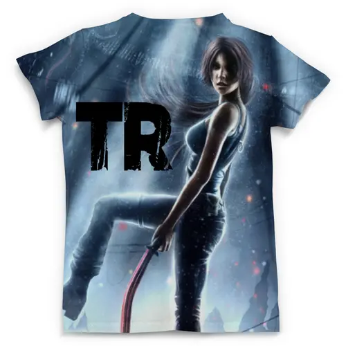Заказать мужскую футболку в Москве. Футболка с полной запечаткой (мужская) Tomb Raider от Kelli shop - готовые дизайны и нанесение принтов.
