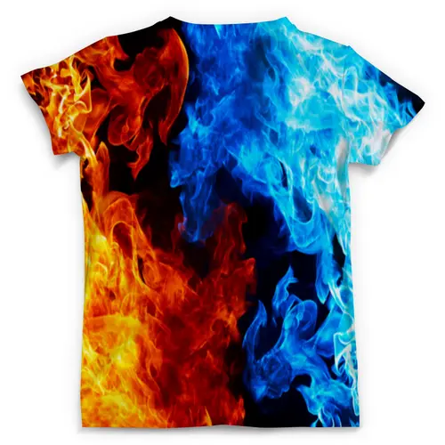 Заказать мужскую футболку в Москве. Футболка с полной запечаткой (мужская) Огненная битва от THE_NISE  - готовые дизайны и нанесение принтов.