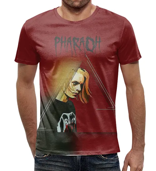 Заказать мужскую футболку в Москве. Футболка с полной запечаткой (мужская) PHARAOH(Фараон)  от T-shirt print  - готовые дизайны и нанесение принтов.