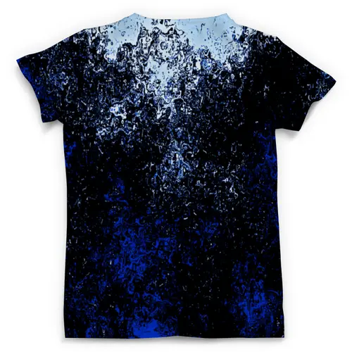 Заказать мужскую футболку в Москве. Футболка с полной запечаткой (мужская) Черно-синие брызги от THE_NISE  - готовые дизайны и нанесение принтов.