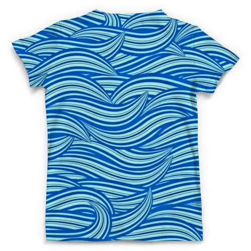 Заказать мужскую футболку в Москве. Футболка с полной запечаткой (мужская) Морские волны от THE_NISE  - готовые дизайны и нанесение принтов.
