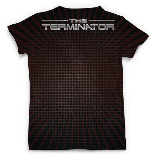 Заказать мужскую футболку в Москве. Футболка с полной запечаткой (мужская) Terminator Design от balden - готовые дизайны и нанесение принтов.