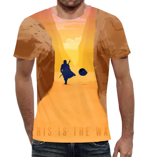 Заказать мужскую футболку в Москве. Футболка с полной запечаткой (мужская) Фэнтези  от T-shirt print  - готовые дизайны и нанесение принтов.