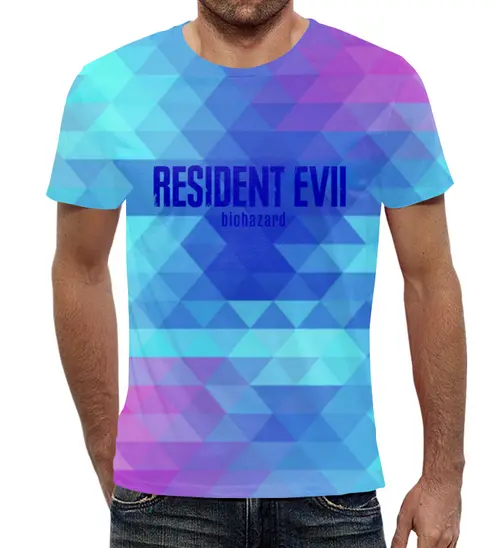 Заказать мужскую футболку в Москве. Футболка с полной запечаткой (мужская) Resident Evil от THE_NISE  - готовые дизайны и нанесение принтов.