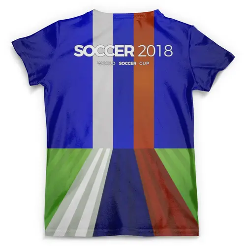 Заказать мужскую футболку в Москве. Футболка с полной запечаткой (мужская) World Cup 2018 (soccer ball) от balden - готовые дизайны и нанесение принтов.