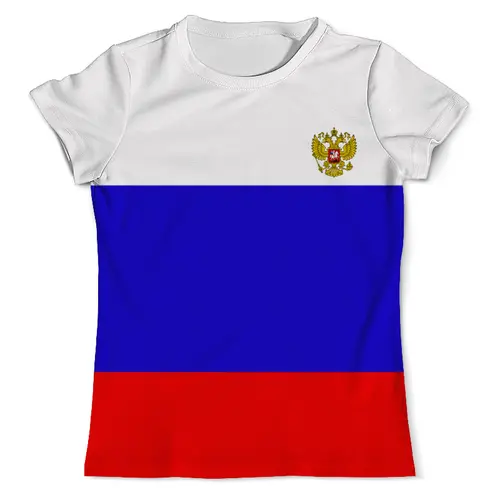 Заказать мужскую футболку в Москве. Футболка с полной запечаткой (мужская) Россия от THE_NISE  - готовые дизайны и нанесение принтов.