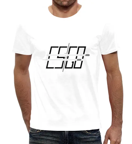 Заказать мужскую футболку в Москве. Футболка с полной запечаткой (мужская) CS GO 2 от bd-art  - готовые дизайны и нанесение принтов.