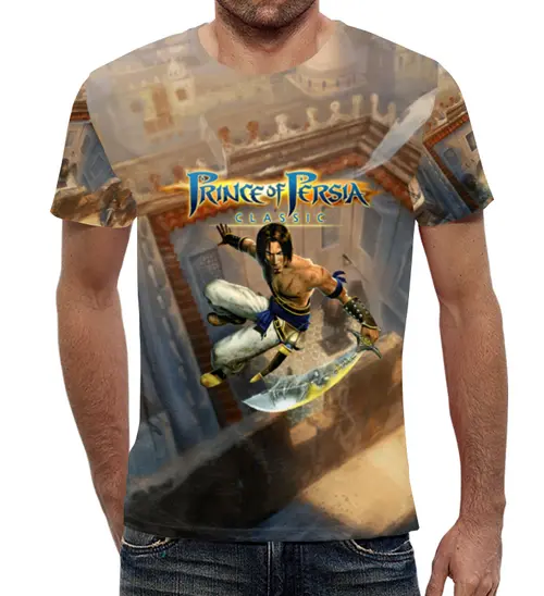 Заказать мужскую футболку в Москве. Футболка с полной запечаткой (мужская) Prince Of Persia:Classic от  PRO_DESIGN - готовые дизайны и нанесение принтов.