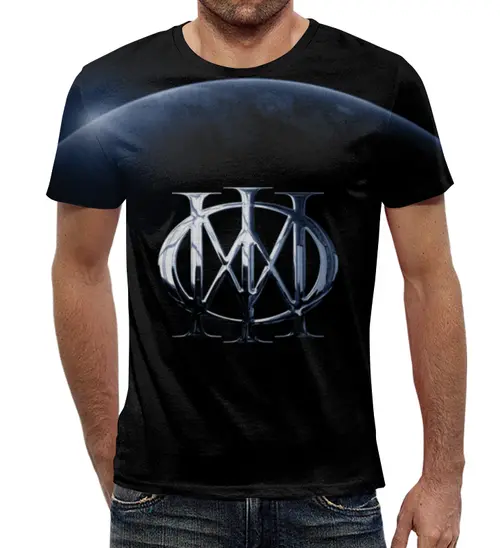 Заказать мужскую футболку в Москве. Футболка с полной запечаткой (мужская) Dream Theater от Vladec11 - готовые дизайны и нанесение принтов.