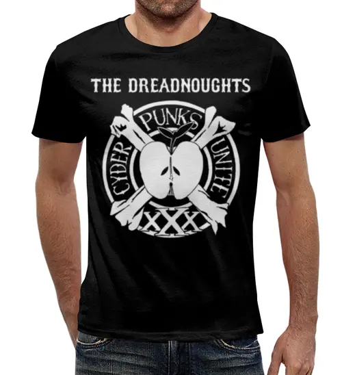 Заказать мужскую футболку в Москве. Футболка с полной запечаткой (мужская) The Dreadnoughts от geekbox - готовые дизайны и нанесение принтов.