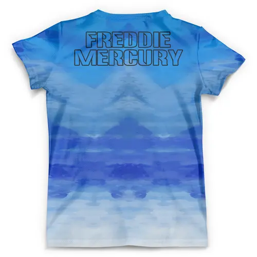 Заказать мужскую футболку в Москве. Футболка с полной запечаткой (мужская) Freddie Mercury  от T-shirt print  - готовые дизайны и нанесение принтов.