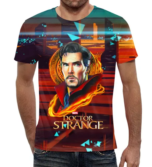 Заказать мужскую футболку в Москве. Футболка с полной запечаткой (мужская)  Doctor Strange   от T-shirt print  - готовые дизайны и нанесение принтов.
